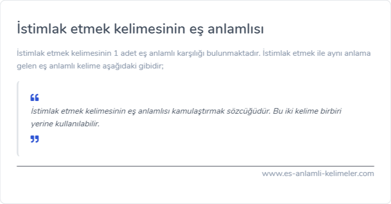 İstimlak etmek eş anlamlısı nedir?